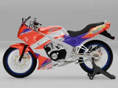 2002 - Kawasaki 150 Ninja KRR SSR  3D model