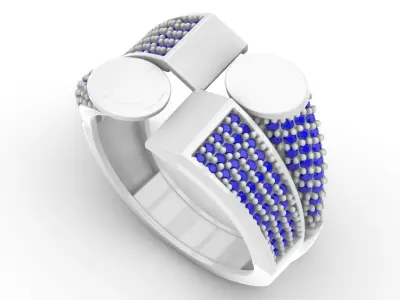 Jewelry Diamond Ring Model RG30 Free 3D print model