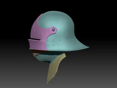 Sallet Helmet v2 3D print model