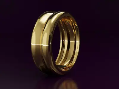 plain ring N03  Free 3D print model