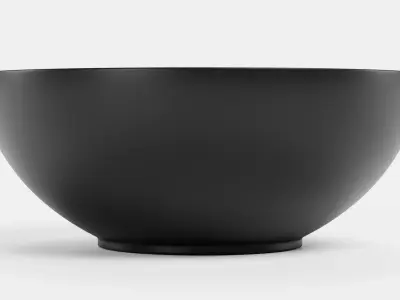 -Bamboo Bowl V5- Low-poly 3D model
