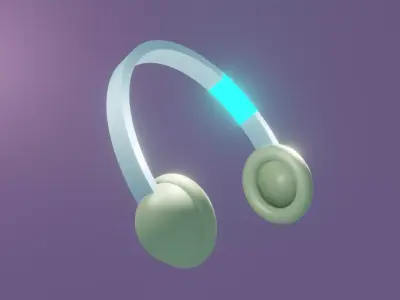 Headphones 3D model 3D model