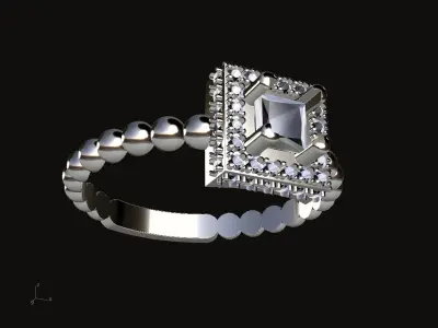 Engagement Ring Free 3D print model