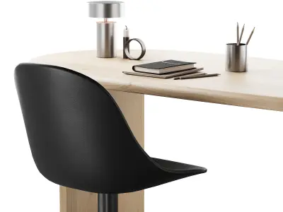 419 office furniture 23 workplace 08 Audo menu Eclipse Desk 02 3D model