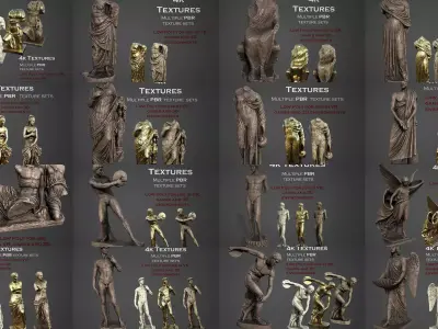 ancient statues variety collection 3