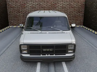GMC Vandura 1983 Low-poly 3D model