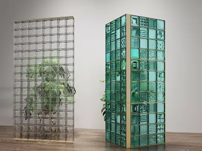 Glass bricks 3D model