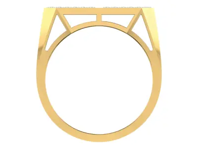 Diamond Ring Hip Hop Simple for Man  3D print model