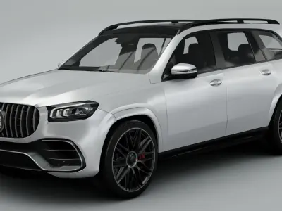 Mercedes-Benz GLS63 AMG 2021  3D model