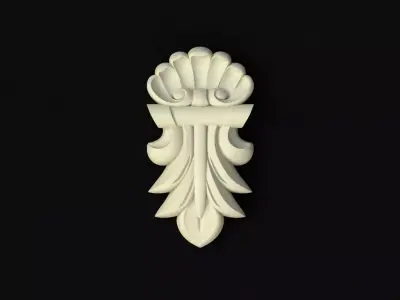 Central decor ornament for furniture 3D model 216