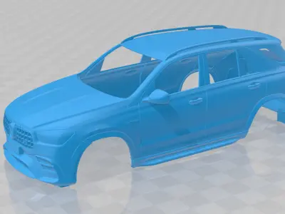 Mercedes Benz GLE63S AMG 2024 - Body Car STL Model 3D print model