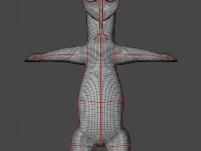 komodo dragon humanoid from indonesia 3D model