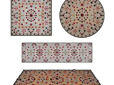 Rugs No 432 Low-poly 3D model