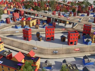 Flex Road Generator - Demo Free 3D model