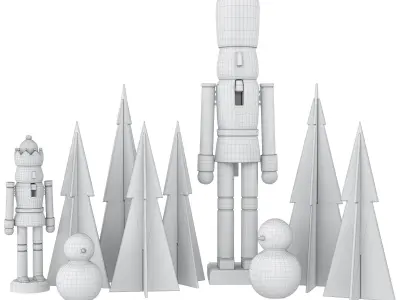 Christmas decorative-002 3D model