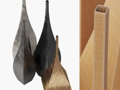 Shimla and Jaipur vases 3D model