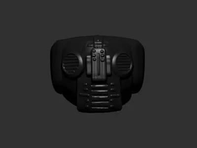 helmet high poly sculpt 3d printable  3D model 34