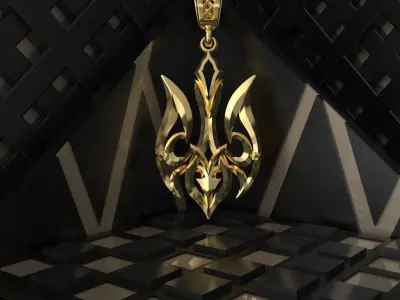 Ukrainian Trident 3D print model