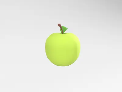 Apple v1 006 Low-poly 3D model