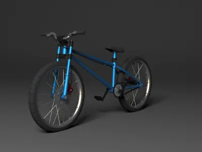 BMX Bike Low-poly 3D model
