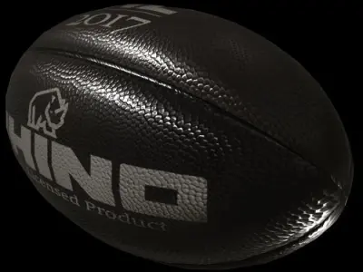 rugby ball 4-New Zeland Low-poly 3D model