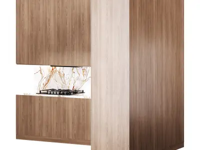 Modern kitchen 34 3D model