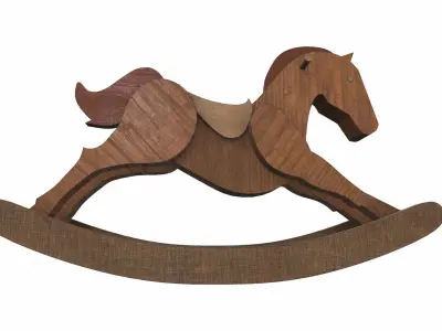 Rocking horse 4 3D model