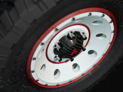 Offroad wheel 3D model get