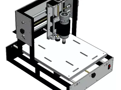 CNC 3020 PRO Router CAD Model STL DXF Plans BOM 3D print model