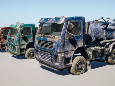 Truck Pack UE5 Low-poly 3D model