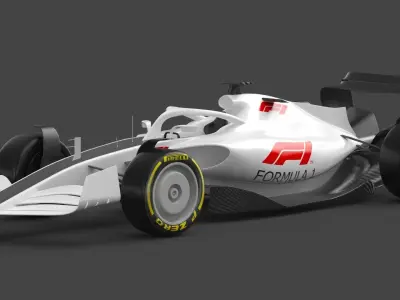Formula 1 F1 Race Car concept 3D model
