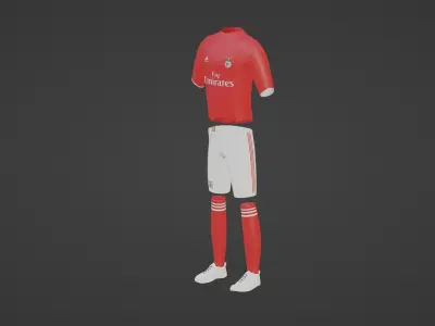 Benfica Sportwear Low-poly 3D model