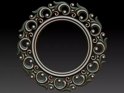 Round frame 3D model