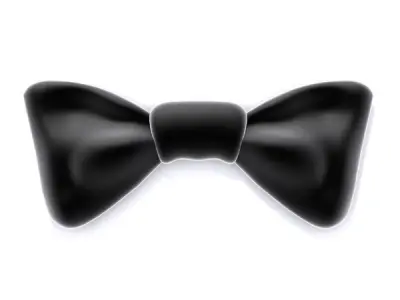 Bow tie  Low-poly 3D model
