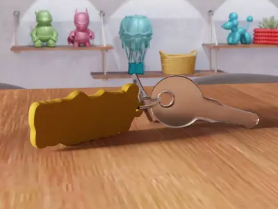 Santa Crew Forever Keychain - 461 3D print model