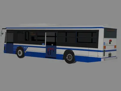 School BUS  Low-poly 3D model