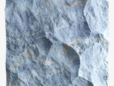 486-RockPanel piece of rock 3D model