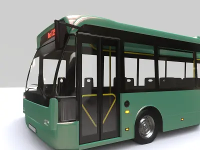 City Bus Low-poly 3D model