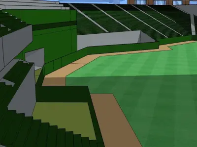 Globe Life Field - Roof Open 3D model