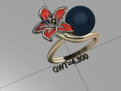 FASHION RING 3D model purchase
