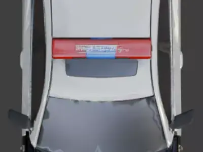 Luxury Armored Military Police Car 3D Model Low-poly 3D model