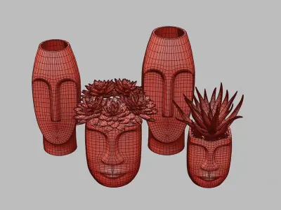 Decor set vase  3D model