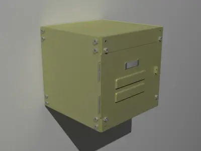 Wall locker Free 3D model