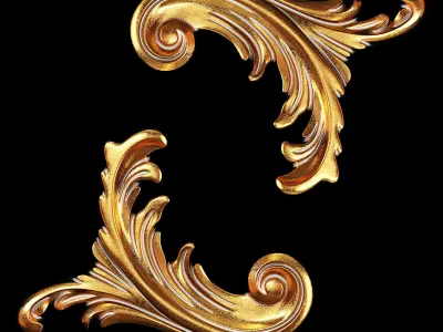 Classic carved 029 3D model