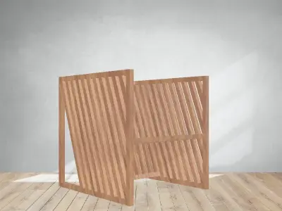 wood chair  Free 3D model