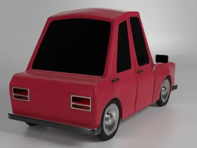 TOON CAR 3D MODEL Low-poly 3D model