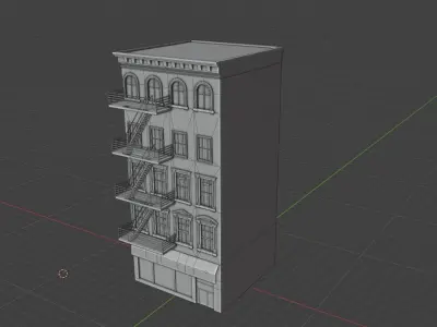 Building Free low-poly 3D model buy