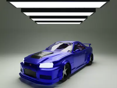 Nissan Skyline GT-R34 3D model