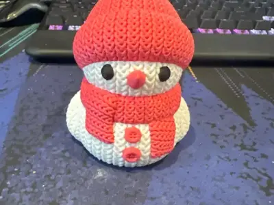 Santa Claus Snowman - 3D Printable Holiday Decoration  3D print model