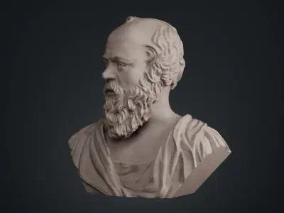 Socrates Bust 3D print model